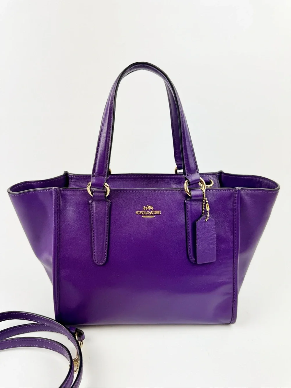 Coach purple leather